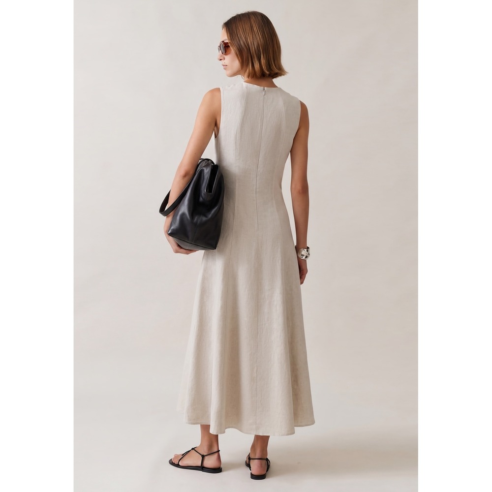 Few Moda Hadley Linen Dress / Size 4 / Still in Manufacturer Bag / NWT/$197 MSRP - Picture 2 of 4